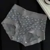 Cueca boxer de quatro pontas estilo Fair Isle para mulheres, algodão puro, novo modelo 2026, antibacteriana de grau 7A, shorts com entrepernas estendida