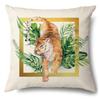 Amazon Transfronterizo Más Vendido Artículos para el Hogar Funda de Almohada de Gato de Dibujos Animados Cojín Lumbar para Coche Funda de Cojín para Dormitorio Venta al por Mayor de Fábrica