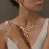 Conjunto de collar y pendientes florales de Dubái de Oriente Medio, chapado en oro, para novias, bodas, ventas transfronterizas, resistente al deslustre y extravagante para banquetes