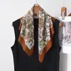 Lenço Quadrado Pequeno 100% Algodão, Macio e Amigo da Pele, Respirável, Adequado para Todas as Estações, Estilo Artístico, Lenço Decorativo Versátil, Lenço de Pescoço para Mulheres
