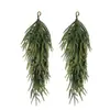 Colgante de Pared de Aguja de Pino de Norfolk Transfronterizo Colgante de Pared de Planta Verde Artificial Simulada Ratán Decoración Navideña Foto Boda Festival