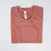 Camiseta de punto para mujer, manga corta fina de verano, color liso, ajustada, versátil, con caída, transpirable, sencilla, holgada