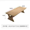 Mesa Longa Dupla Camada de Madeira Maciça Grande Estação de Trabalho Doméstica Mesa de Escritório Mesa de Placa Grande Removível Sala de Estar Sofá Mesa de Leitura Aprendizado