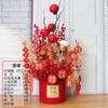 Nuevo hogar, simulación de fruta de la fortuna, flor, mudanza, inauguración de la casa, cubo de felicidad, traje de boda, cubo de abrazo, decoración de escritorio DIY