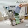 Caja Organizadora de Cosméticos Escritorio Tocador Acrílico Transparente Tipo Escalera Multicapa Organizador para Perfume, Lápiz Labial y Productos para el Cuidado de la Piel