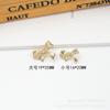 Fivela de costura à mão de metal com flor de quatro folhas e gota de óleo em preto e branco Borboleta Botão de strass botões decorativos para roupas saias