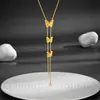 Directo de fábrica acero inoxidable simple lujo ligero color joyería acero de titanio chapado en oro de 18k en stock venta al por mayor traje de joyería mujeres