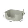 Caja de arena grande semicerrada para gatos anti-salpicaduras inodoro integrado para gatos fácil de limpiar caja de arena para gatos con pala venta al por mayor de fábrica