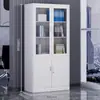 Armário de Aço para Escritório, Armário Metálico para Arquivos, Armário para Arquivamento de Dados Financeiros, Armário com Chave para Vouchers, Armário Baixo com Gavetas, Armário de Armazenamento