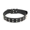 Suministros para Mascotas Collares para Perros Grandes y Medianos Estilo Punk Collar para Perro con Remaches de PU