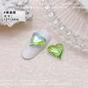 12 x 13 arte de uñas de corazón torcido de cristal joyería de diamante puntiagudo de corazón torcido hielo a través de explosiones amor Super Flash taladro de uñas al por mayor