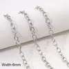 Kit de Material para Pulseira Colar Cruz Plana Girassol Aço Inoxidável Corrente Rosca Plana Feito à Mão DIY Acessório de Joia