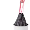 Bolsa de Basura Portátil con Cordón Bolsa de Basura de Plástico Engrosada con Cordón para Uso en Casa Dormitorio para Estudiantes Asequible