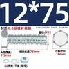 Juego de Pernos Galvanizados de Alta Resistencia Grado 8.8 con Cabeza Hexagonal Exterior Juego Completo de Tornillos, Tuercas y Combinaciones de Varillas Mm4M6M8-M24
