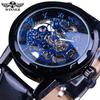 Venta caliente de comercio exterior T-Winner Reloj mecánico para hombre totalmente hueco reloj para hombre europeo y americano casual correa reloj mecánico manual