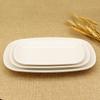 Plato blanco para rollos de arroz plato para bocadillos de KTV plato de melamina para barbacoa vajilla para olla caliente plato rectangular de plástico para comida rápida