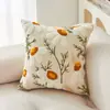 Funda de Almohada Bordada de Tulipán Funda de Almohada Funda de Almohada Cojín de Sofá Extraíble y Lavable Cojín de Girasol Cojín Lumbar para Sala de Estar