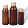 Frasco de vidro marrom líquido oral 30ml 50ml 100ml frasco de cor fermentada xarope sub-frasco selado