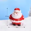 Nova Paisagem em Miniatura DIY de Papai Noel e Boneco de Neve Adorável, Decorações para Bonsai, Enfeites de Cena de Neve e Decorações de Natal de Foca