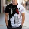 Camiseta Casual de Moda Urbana para Hombre con Impresión 3D Transfronteriza Moda de Verano