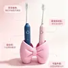 Estante de escritorio con forma de lazo para guardar cepillos de dientes, organizador para lavabo, portacepillos de dientes y pasta de dientes, caja de almacenamiento