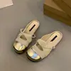 Mules cerrados de punta redonda estilo francés inspirados en Chanel para mujer, aptos para usar en exteriores, nuevos zapatos Mary Jane brisa de verano 2026