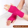 Guantes de medio dedo para mujer, otoño e invierno, de lana tejida, resistentes al frío, cálidos, para niñas, con brazo corto, para cubrir los dedos, venta al por mayor