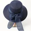Sombrero de Protección Solar para Verano Temprano para Mujer, Sombrero de Pescador con Lazo de Lino, Sombrero de Playa para Viajes de Vacaciones, Visera Clásica de Ala Ancha