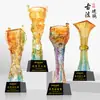 Nuevo Trofeo de Vidrio Antiguo Personalizado Competencia Reunión Anual de la Empresa Trofeo de Ventas Empresa Empresarial Empleados Destacados