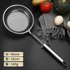 Escorredor de Fundo Plano Doméstico Cozinha Frito Filtro Cesto de Malha Escorredor Macarrão Panela Quente Escorredor Malha Perfurada Escorredor Aço Inoxidável