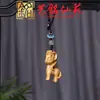 Colar com Pingente de Cavalo do Zodíaco em Sândalo, Corrente de Suéter Ano do Cavalo em Pau-Rosa Yiming Xianyuan, Pingente para Celular, Pingente de Chaveiro