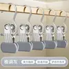 Clip de Boca Grande de Tres Caracteres Clip de Cola de Pez Acero Inoxidable Cubierto de Pegamento Clip Pequeño para Abrigo, Sudadera con Capucha, Pantalones, Calcetines Clip de Almacenamiento en Armario Secado