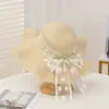 Sombrero de Paja para Mujer 2026 Nuevo Estilo de Verano Sombrero de Paja Calado para Salidas, Sombrero de Protección Solar, Sombrero de Sol de Borde Ancho para Playa y Costa