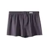 Calzoncillos tipo bóxer de algodón para hombre, Ropa de dormir talla grande, Pantalones cortos grandes de algodón puro, Estilo de verano delgado para hombre, talla grande