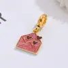Pulsera Colgante Collar Día de San Valentín Transfronterizo Palabra de Amor Accesorios de Cuentas DIY Cadena para Teléfono de Mujer Colgante de Cuerda Trenzada