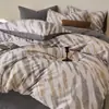 Otoño e Invierno Nuevo Juego de Cama de Algodón Cepillado 60s de Cuatro Piezas Algodón Puro Todo Algodón Engrosado Cálido Estampado Funda de Edredón Suave Suministros