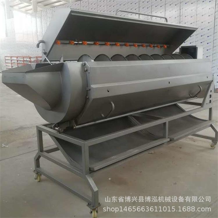 连续式土豆去皮机加工