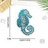 Patches de Bordado com Miçangas de Animal Marinho Caranguejo e Camarão para Bolsas, Chapéus, Chaveiros, Acessórios de Roupa e Patches