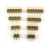 Producción de 1,25 conectores mm2345678P en línea, pin curvo horizontal, pin beige, terminal de soporte, conector de cobre