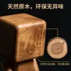 Adorno creativo para ambientador de coche, figura linda que mueve las piernas para eliminar olores, adorno para escritorio de oficina, robot de madera que mueve las piernas