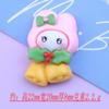 Horquilla para refrigerador, adornos navideños de resina con dibujos animados de Sanrio, accesorios para el árbol de Navidad, venta al por mayor