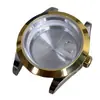 Caja de Reloj Datejust de 40 mm, Reloj Mecánico Totalmente Automático, Acero Inoxidable Bicolor, Adecuado para Movimientos Nh35/Nh36, Caja Sólida con Fondo Transparente