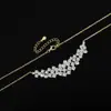 Collar de Plata 925 con Moissanita Completa para Mujer, Colgante de Sonrisa, Cadena Dulce Elegante para Clavícula para Mujer