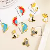 Nuevo Broche Lindo de Dibujos Animados Pajarito Cuentas de Agujero Recto Cadena de Teléfono DIY Llavero Cadena de Bolso Accesorios Accesorios Metálicos