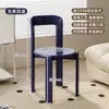 Sillas Vintage Coloridas de Diseñador para Comedor, Sillas de Mesa de Comedor con Respaldo Moderno, Apilables para Uso en Casa, Sillas de Comedor de Madera Maciza para Apartamentos Pequeños