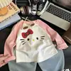 Camiseta básica de manga larga para niñas, primavera y otoño, top casual raglán de cuello redondo, elegante, para niños pequeños