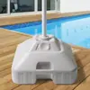 Base para Guarda-Sol de 20L/30L Plástico Injeção de Água Preenchimento com Areia Base Balde Base em Forma de Pagode Multicolorido Opcional