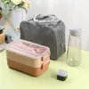 Lonchera Transfronteriza, Taza de Agua, Taza de Plástico para Estudiantes de Verano para Uso Doméstico al Aire Libre, Caja Portátil para Conservar Frescura, Lonchera de Gran Capacidad