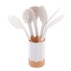 Juego de Utensilios de Cocina Casuales de Silicona de 7 Piezas Juego de Espátulas de Silicona Espátula de Cocina Espátula Espátula para el Hogar Espátula para Cocinar Juego de Colador