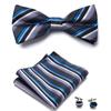Pajarita Plana Jacquard Floral de Boda y Negocios para Hombre Accesorios de Vestimenta Formal para Novio y Padrinos
